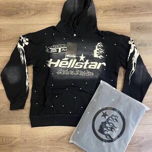 Hellstar Black Graphic Hoodie